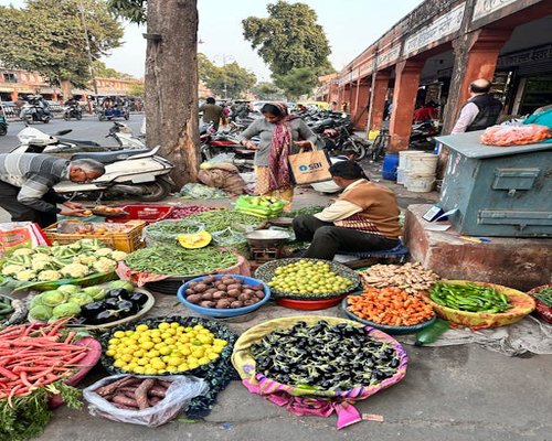 Fresh vegetables from a local Indian market